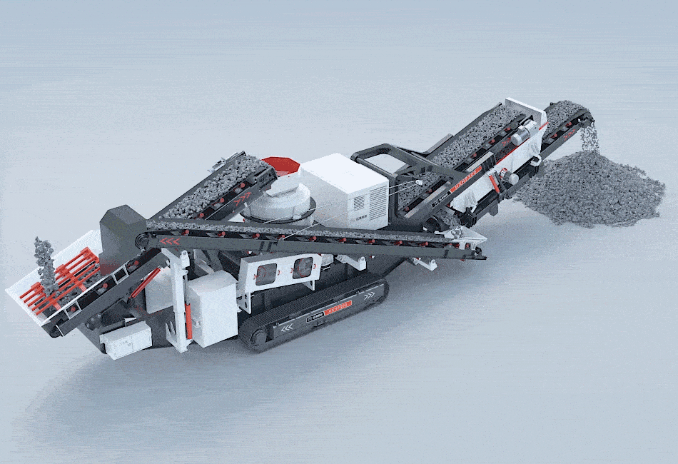 Mobile Jaw Crusher PlantWorking principle